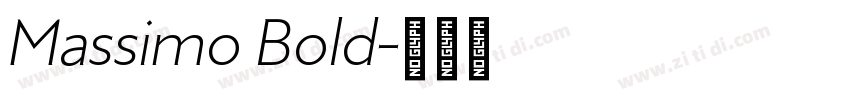 Massimo Bold字体转换